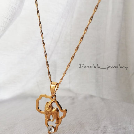 Africa ‘Heart of a Lion' Necklace