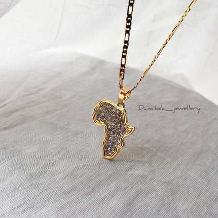 African Diamanté Necklace - 'Folami'