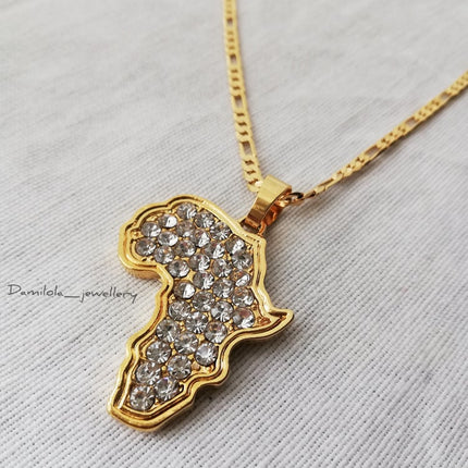 African Diamanté Necklace - 'Folami'