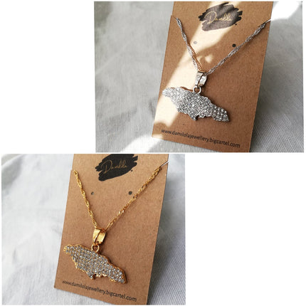 Jamaica Diamanté Map Necklace ‘One Blood’