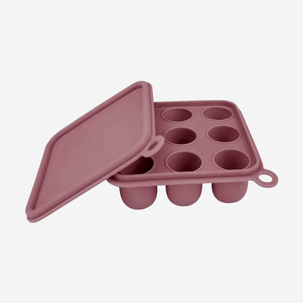 Bloom Bambini Silicone Baby Freezer Cube Trays with Cover in Pink