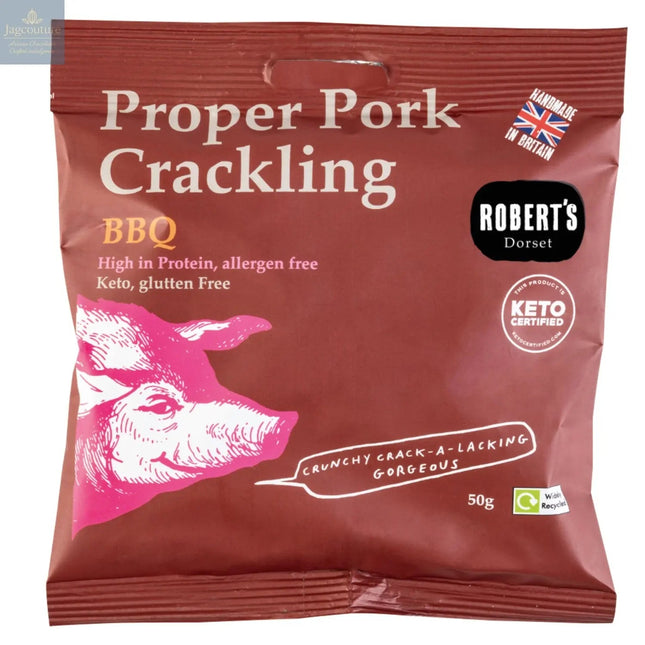 Proper Pork Crackling flavoured with BBQ - VAT FREE