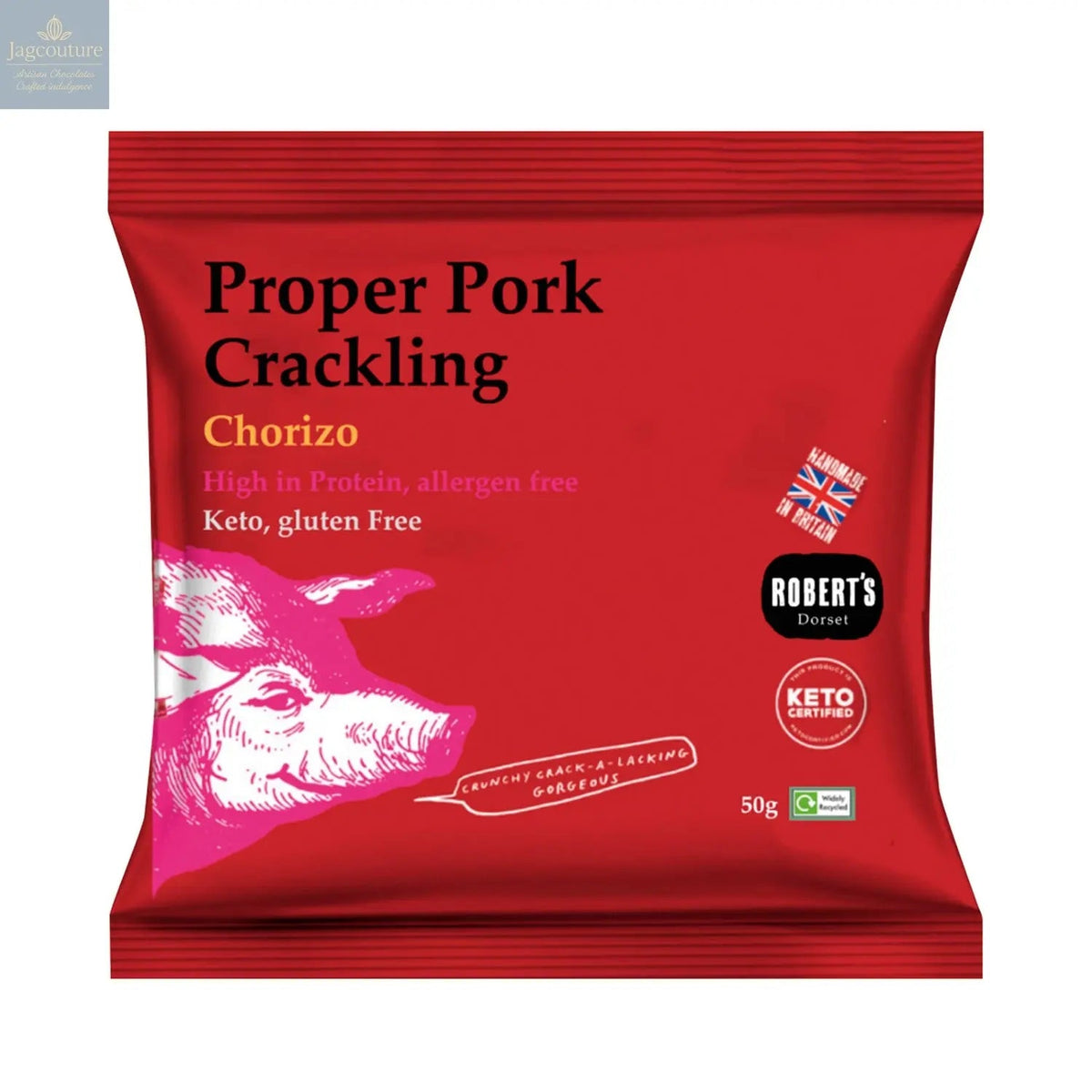 Proper Pork Crackling flavoured with chorizo - VAT FREE