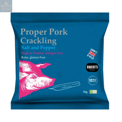 Proper Pork Crackling flavoured with salt and pepper - VAT FREE