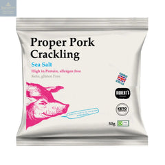 Proper Pork Crackling flavoured with sea salt - VAT FREE