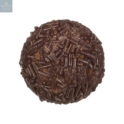 Prosecco truffle - milk chocolate enrobed prosecco cream rolled in dark vermicelli 11.1g