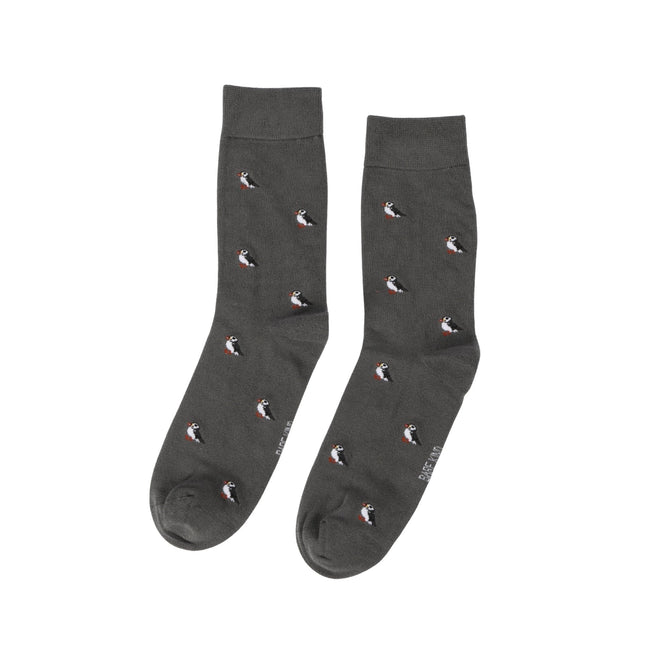 Save the Puffin Small Motif Bamboo Socks