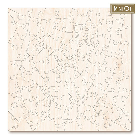 Cottage Garden & Winter Rabbits MINI QT