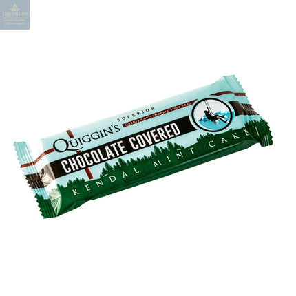 Quiggin's dark chocolate covered Kendal mint cake bar