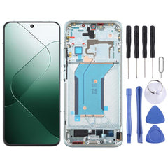 For Xiaomi 14 AMOLED Original LCD Screen Digitizer Full Assembly with Frame