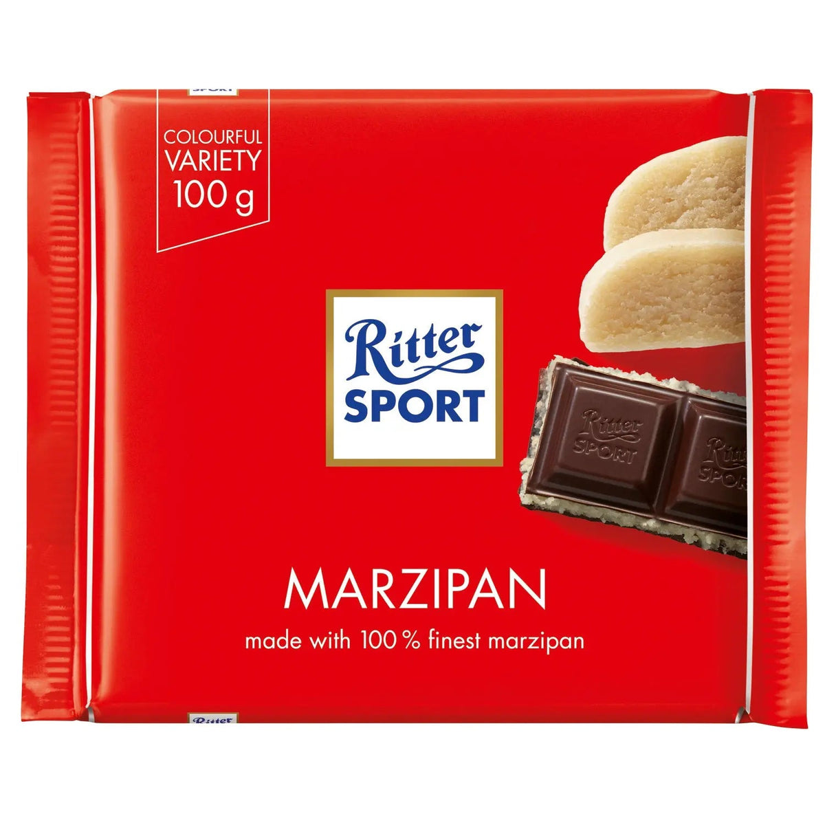 Ritter Sport dark chocolate covered marzipan bar