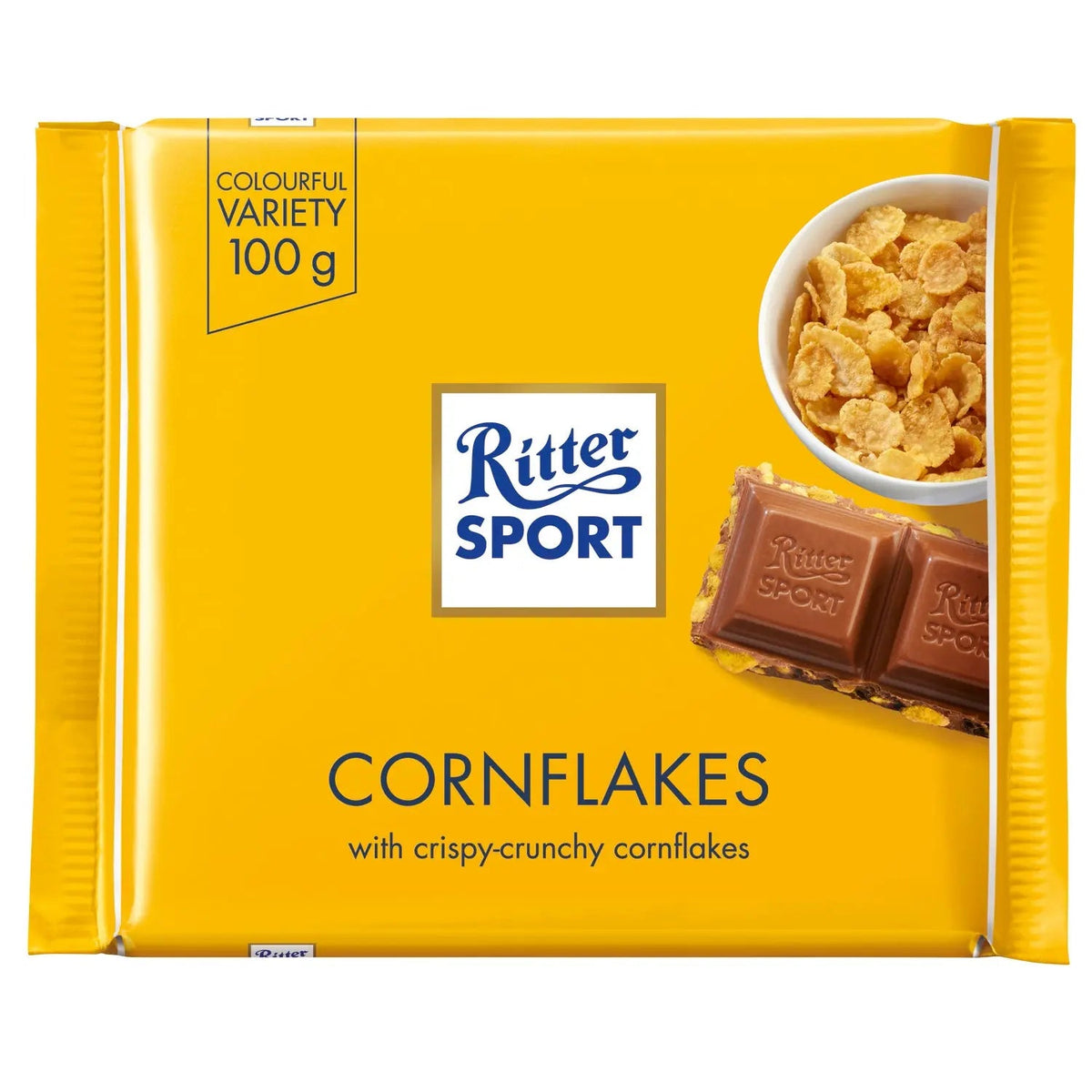 Ritter Sport milk chocolate with cornflakes bar