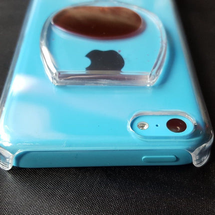 Red Wine Hard Back Transparent Case - For iPhone 5c