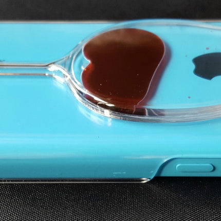 Red Wine Hard Back Transparent Case - For iPhone 5c