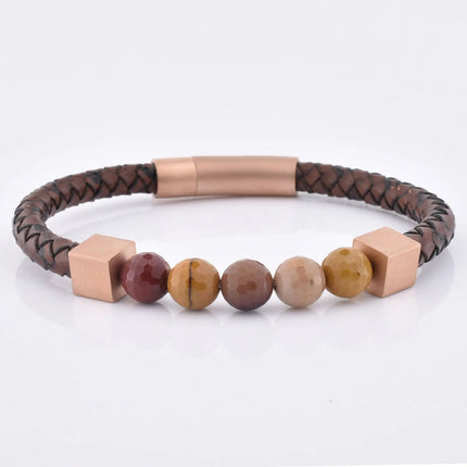 Retro Brown Beaded Bracelet
