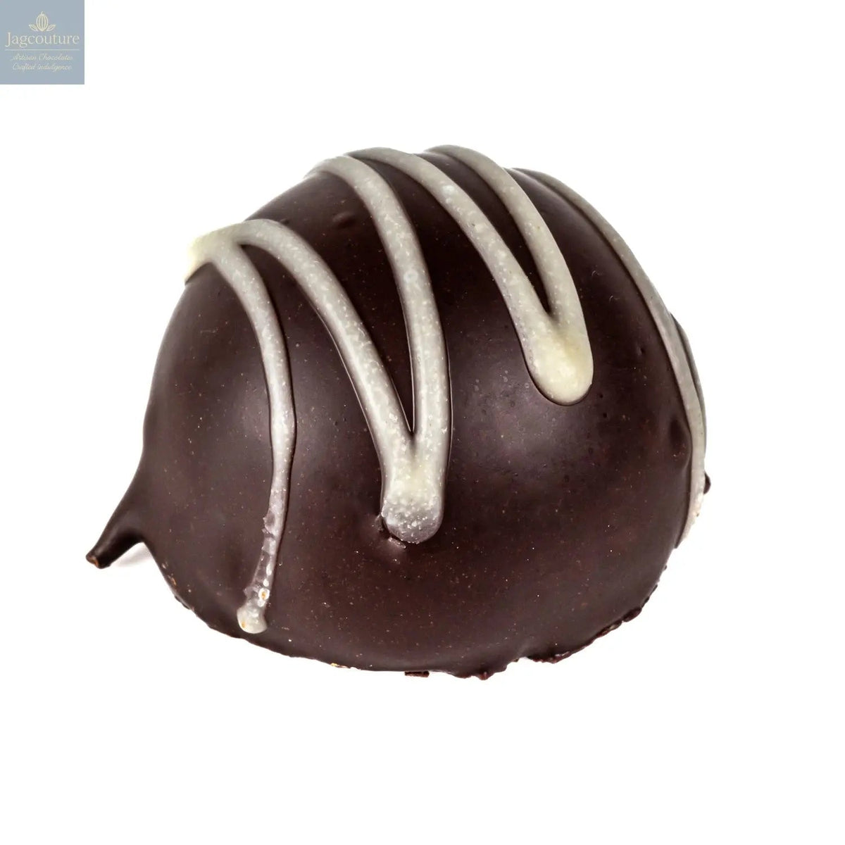 Rhubarb Fruit Cream - flavoured fondant cream in dark chocolate 13g