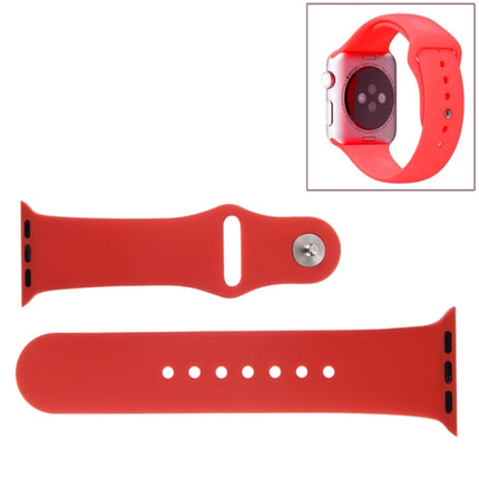 For Apple Watch Sport 38mm High-performance Rubber Sport Watch Band with Pin-and-tuck Closure