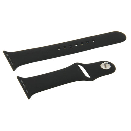For Apple Watch Sport 42mm High-performance Longer Rubber Sport Watch Band with Pin-and-tuck Closure