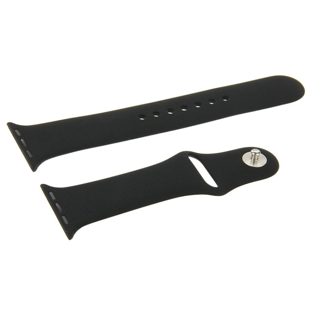 For Apple Watch Sport 42mm High-performance Longer Rubber Sport Watch Band with Pin-and-tuck Closure