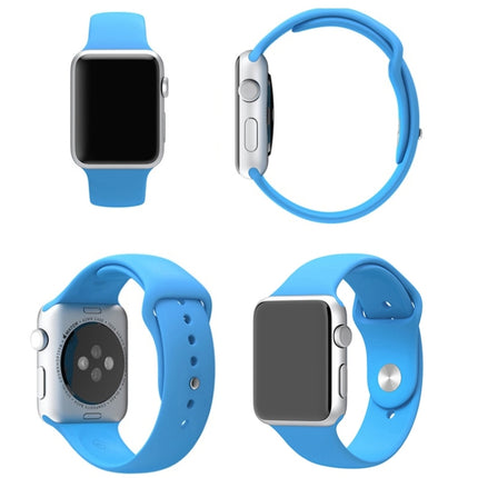 For Apple Watch Sport 42mm High-performance Longer Rubber Sport Watch Band with Pin-and-tuck Closure