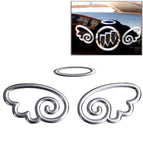 Wings Pattern (Size: 15.7cm x 5.5cm) / Silver