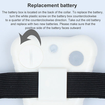 Ultrasonic Bark Stop Collar, (White)
