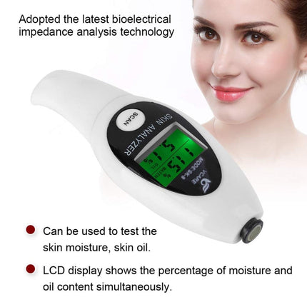 Mini Portable LCD Digital Moisture Skin Care Tester Moisture Oil Content Analyzer