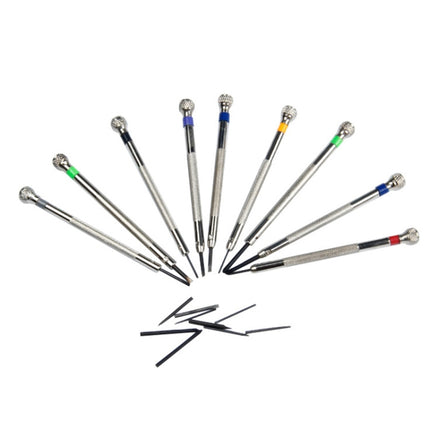 9 PCS 0.5mm-2.5mm Watch Repair Screwdriver Tools Set Kit, 9 in 1