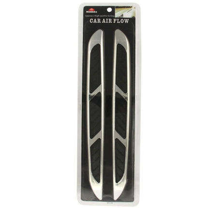 2 PCS Bonnet Air Flow Vent Fender Sticker for Car Decoration, Size: 36.5cm x 3.5cm x 1cm, Size: 36.5cm x 3.5cm x 1cm