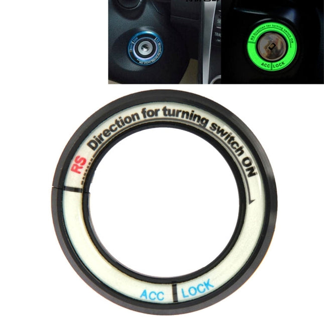 Fluorescent Aluminum Alloy Ignition Key Ring, Inside Diameter: 3.4cm