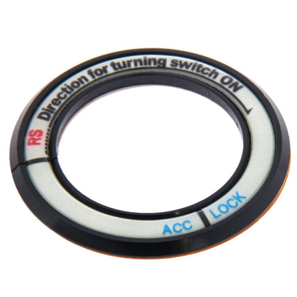 Fluorescent Aluminum Alloy Ignition Key Ring, Inside Diameter: 3.4cm