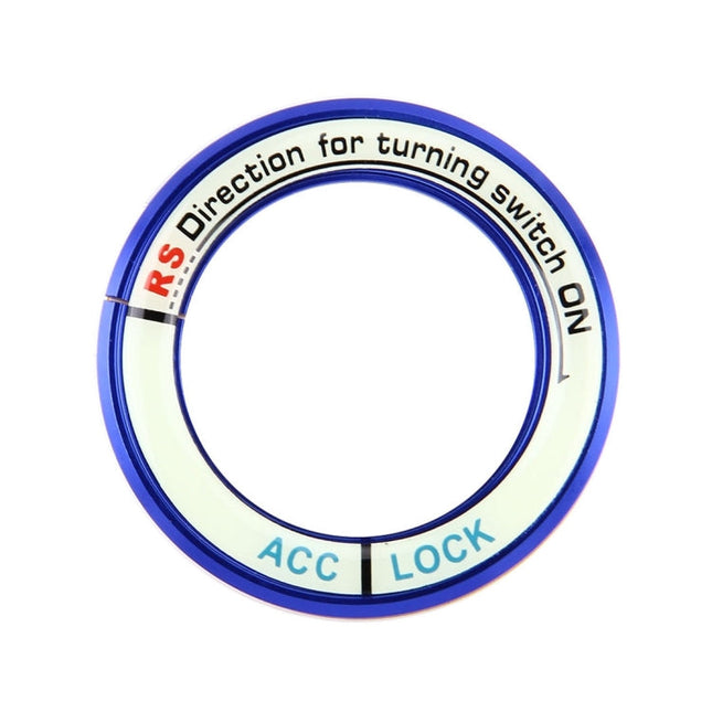 Fluorescent Aluminum Alloy Ignition Key Ring, Inside Diameter: 3.4cm