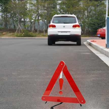 Foldable Reflective Triangle Safety Warning Board, Size: 39.5cm x 35cm, Foldable Reflective Board