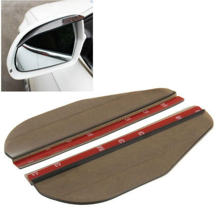 2 PCS Flexible Shielding Rain Board Sun Visor Shade Rearview Mirror for Car Rearview Mirrors, Sun Visor Shade
