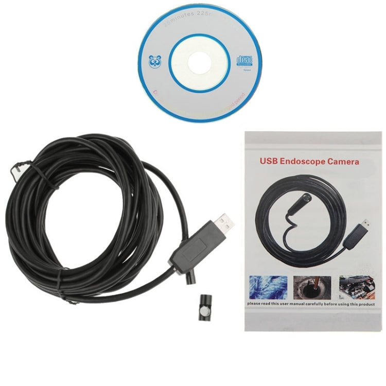 Waterproof USB Endoscope Snake Tube Inspection Camera with 6 LED for Parts of OTG Function Android Mobile Phone, Length: 5m, Lens Diameter: 7mm, 5m (Lens Diameter: 7mm)