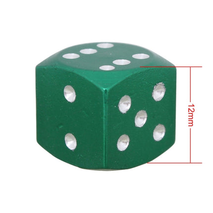 Universal 8mm Dice Style Aluminium Alloy Car Tire Valve Caps, Pack of 4, Dice Style  5, Dice Style 4, Dice Style, Dice Shape 5, Dice Style 5