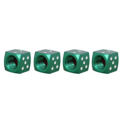 Universal 8mm Dice Style Aluminium Alloy Car Tire Valve Caps, Pack of 4, Dice Style  5, Dice Style 4, Dice Style, Dice Shape 5, Dice Style 5