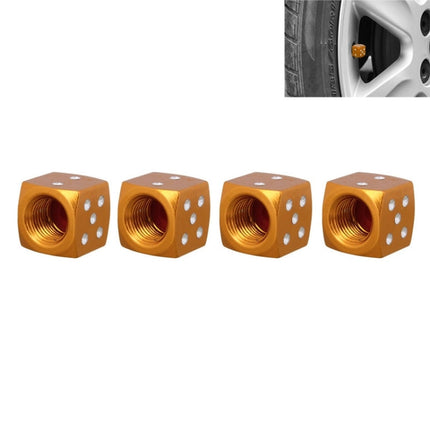 Universal 8mm Dice Style Aluminium Alloy Car Tire Valve Caps, Pack of 4, Dice Style 5, Dice Style  5, Dice Style 4, Dice Style, Dice Shape 5