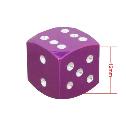 Universal 8mm Dice Style Aluminium Alloy Car Tire Valve Caps, Pack of 4, Dice Style  5, Dice Style 4, Dice Style, Dice Shape 5, Dice Style 5