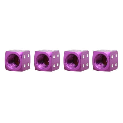 Universal 8mm Dice Style Aluminium Alloy Car Tire Valve Caps, Pack of 4, Dice Style  5, Dice Style 4, Dice Style, Dice Shape 5, Dice Style 5