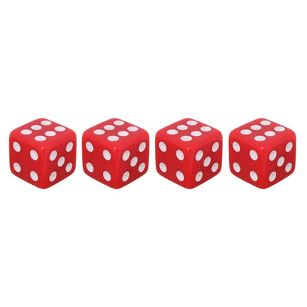 Universal 8mm Dice Style Plastic Car Tire Valve Caps, Pack of 4, Dice Shape 3 Magenta, Dice Shape 3, Dice Style 3