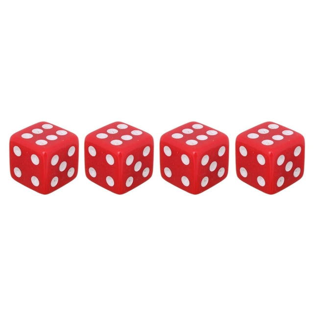 Universal 8mm Dice Style Plastic Car Tire Valve Caps, Pack of 4, Dice Shape 3 Magenta, Dice Shape 3, Dice Style 3