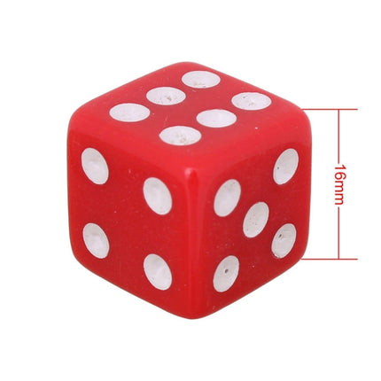 Universal 8mm Dice Style Plastic Car Tire Valve Caps, Pack of 4, Dice Shape 3, Dice Style 3