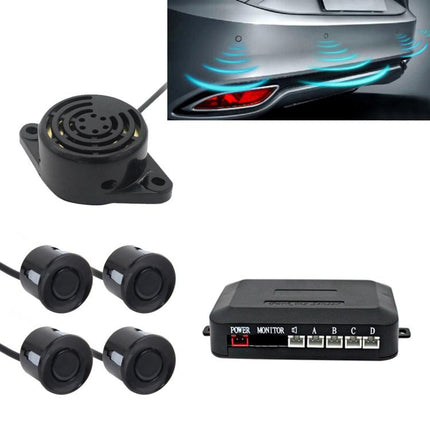 Auto Electromagnetic Back-Up Parking 4 x Sensors, Detecting Distance: 0.3-3m, Back-Up Parking Sensor
