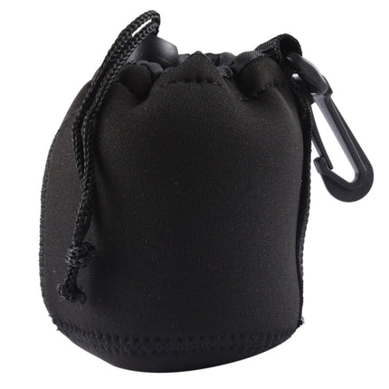 Neoprene SLR Camera Lens Carrying Bag Pouch Bag with Carabiner, Size: 8x10cm
