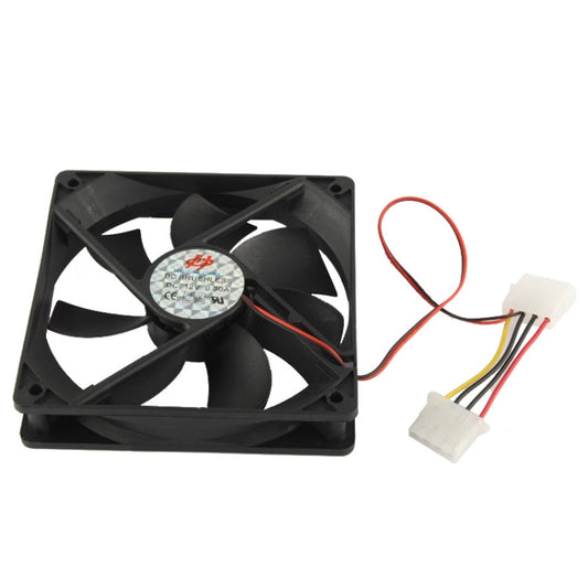 120mm 4-pin Cooling Fan with Dual Connectors , 120mm 4-pin