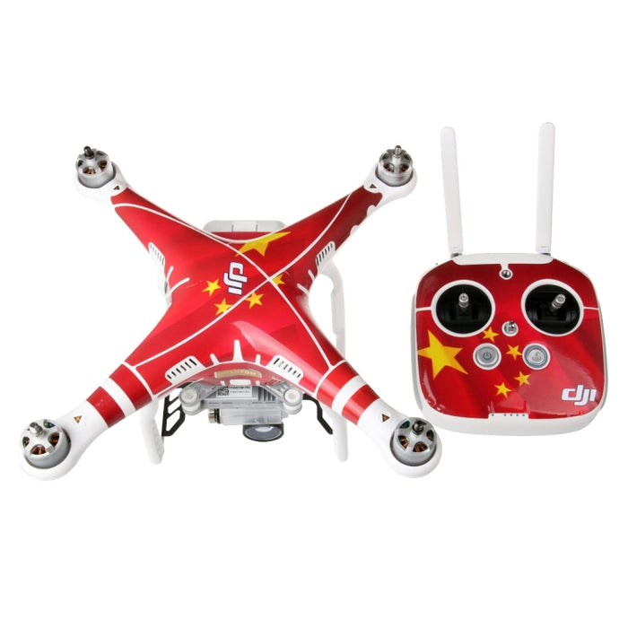 4D Carbon Fiber PVC Water Resistance Sticker Kit for DJI Phantom 3 Quadcopter & Remote Controller & Battery