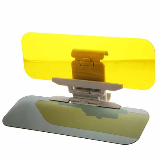 2 in 1 HD Car Anti-Glare Dazzling Goggle Day Night Vision Driving Mirror Sun Visors