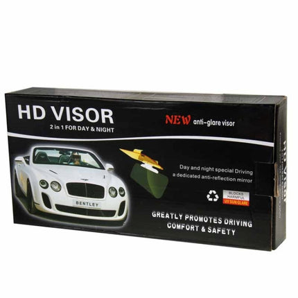 2 in 1 HD Car Anti-Glare Dazzling Goggle Day Night Vision Driving Mirror Sun Visors, Sun Visors