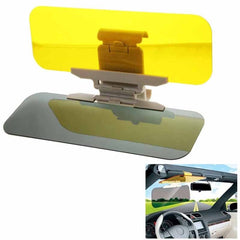 2 in 1 HD Car Anti-Glare Dazzling Goggle Day Night Vision Driving Mirror Sun Visors